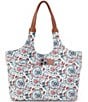 HOBO Batik Blooms La Jolla Canvas Tote Bag - Image 2
