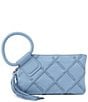 HOBO Blue Bell Woven Sable Ring Handle Wristlet Bag - Image 1