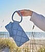 HOBO Blue Bell Woven Sable Ring Handle Wristlet Bag - Image 5
