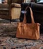 HOBO Bonita Leather Tote Bag, Color:Marmalade - Image 5