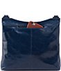 Color:Denim - Image 2 - Cambel Leather Crossbody Bag