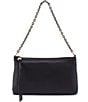 Color:Black - Image 4 - Darcy Leather Studded Strap Crossbody Bag