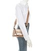 Color:Pink Gold Metallic - Image 4 - Darcy Luxe Pink Gold Metallic Crossbody Shoulder Bag