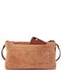 Color:Whiskey - Image 2 - Double Darcy Woven Leather Crossbody Bag