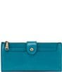 Color:Biscayne Blue - Image 1 - Dunn Leather Continental Wallet