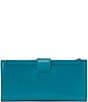 Color:Biscayne Blue - Image 2 - Dunn Leather Continental Wallet