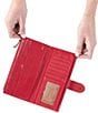 Color:Hibiscus - Image 3 - Dunn Leather Continental Wallet