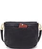 HOBO Fern Leather Fold Over Crossbody Bag, Color:Black - Image 2