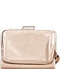 Color:Pink Gold Metallic - Image 2 - Fern Leather Pink Gold Metallic Bifold Wallet