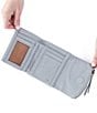 HOBO Fern Medium Trifold Wallet, Color:Blue Pearl - Image 3