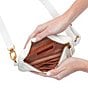 Color:White - Image 3 - Fern White Stitch Leather Belt Bag