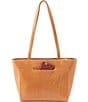 Color:Natural - Image 2 - Haven Leather Tote Bag