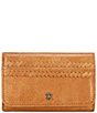 HOBO Jill Trifold Leather Whipstich Trifold Wallet - Image 1