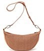 Color:Sepia - Image 2 - Knox Sling Woven Leather Crossbody Bag