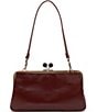 HOBO Lauren Frame Tortoise Resin Kisslock Closure Crossbody Bag, Color:Chocolate - Image 2