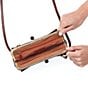 HOBO Lauren Frame Tortoise Resin Kisslock Closure Crossbody Bag, Color:Chocolate - Image 3