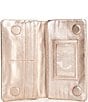 Color:Pink Gold Metallic - Image 3 - Lumen Pink Gold Metallic Continental Wallet