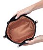 HOBO Luna Small Leather Tote Bag, Color:Black - Image 3