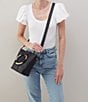 HOBO Luna Small Leather Tote Bag, Color:Black - Image 4
