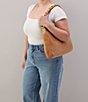HOBO Madison Leather Braided Handle Shoulder Bag - Image 4