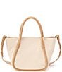 HOBO Margot Contrast Trim Satchel Bag, Color:Cream - Image 2