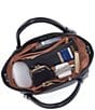 HOBO Margot Contrast Trim Satchel Bag, Color:Cream - Image 3