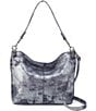 HOBO Pier Blue Pewter Whipstitch Detail Shoulder Bag, Color:Blue Pewter - Image 1