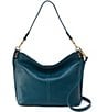 HOBO Pier Gold Hardware Convertible Hobo Crossbody Bag, Color:Midnight Teal - Image 1