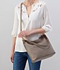 Color:Graphite - Image 5 - Pier Convertible Leather Hobo Bag