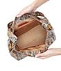 Color:Opal Snake Print - Image 3 - Render Magnetic Leather Opal Snake Print Shoulder Bag