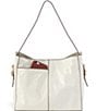 Color:Latte - Image 2 - Vintage Hide Collection Render Leather Shoulder Bag