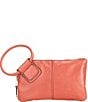 Color:Cherry Blossom - Image 1 - Sable Leather Ring-Handle Wristlet