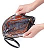 HOBO Sable Leather Ring-Handle Wristlet, Color:Black - Image 4