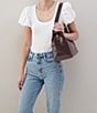 HOBO Seneca Medium Leather Shoulder Bag, Color:Hearthstone - Image 4