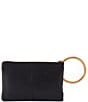 Color:Black - Image 2 - Sheila Hard Ring Leather Clutch
