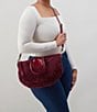 HOBO Sheila Large Suede Slouchy Satchel Bag, Color:Praire Garnet - Image 4