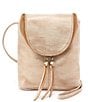 Color:Gold Leaf - Image 1 - Specialty Hide Collection Fern Leather Gold Tone Crossbody Bag