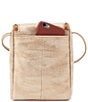 Color:Gold Leaf - Image 2 - Specialty Hide Collection Fern Leather Gold Tone Crossbody Bag
