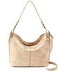 Color:Gold Leaf - Image 1 - Specialty Hide Collection Pier Convertible Leather Crossbody Hobo Bag