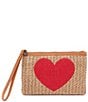 HOBO Straw Heart Wristlet - Image 1
