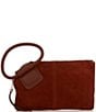 HOBO Suede Whipstich Detail Sable Wristlet, Color:Sequia Croc Embossed - Image 1