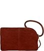 HOBO Suede Whipstich Detail Sable Wristlet, Color:Sequia Croc Embossed - Image 2