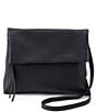 HOBO Velvet Hide Collection Draft Leather Crossbody Bag, Color:Black - Image 1