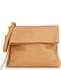 Color:Sandstorm - Image 1 - Velvet Hide Collection Draft Leather Crossbody Bag