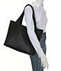 HOBO Vida Large Pebbled Leather Tote Bag, Color:Black Biscuit - Image 4