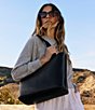 HOBO Vida Leather Tote Bag, Color:Black Biscuit - Image 5