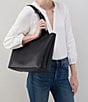 HOBO Vida Leather Tote Bag, Color:Black Biscuit - Image 6