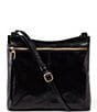 Color:Black - Image 1 - Vintage Hide Collection Cambel Leather Crossbody Bag