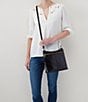 Color:Black - Image 5 - Vintage Hide Collection Cambel Leather Crossbody Bag