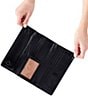 Color:Black - Image 3 - Vintage Hide Collection Jill Large Trifold Wallet